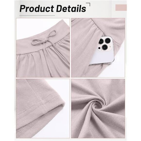 Womens High Waisted Bermuda Shorts Cotton Lounge Gym Casual Comfy 3 Pack - Picture 5 of 7